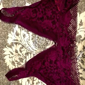 Plum coloured bralette